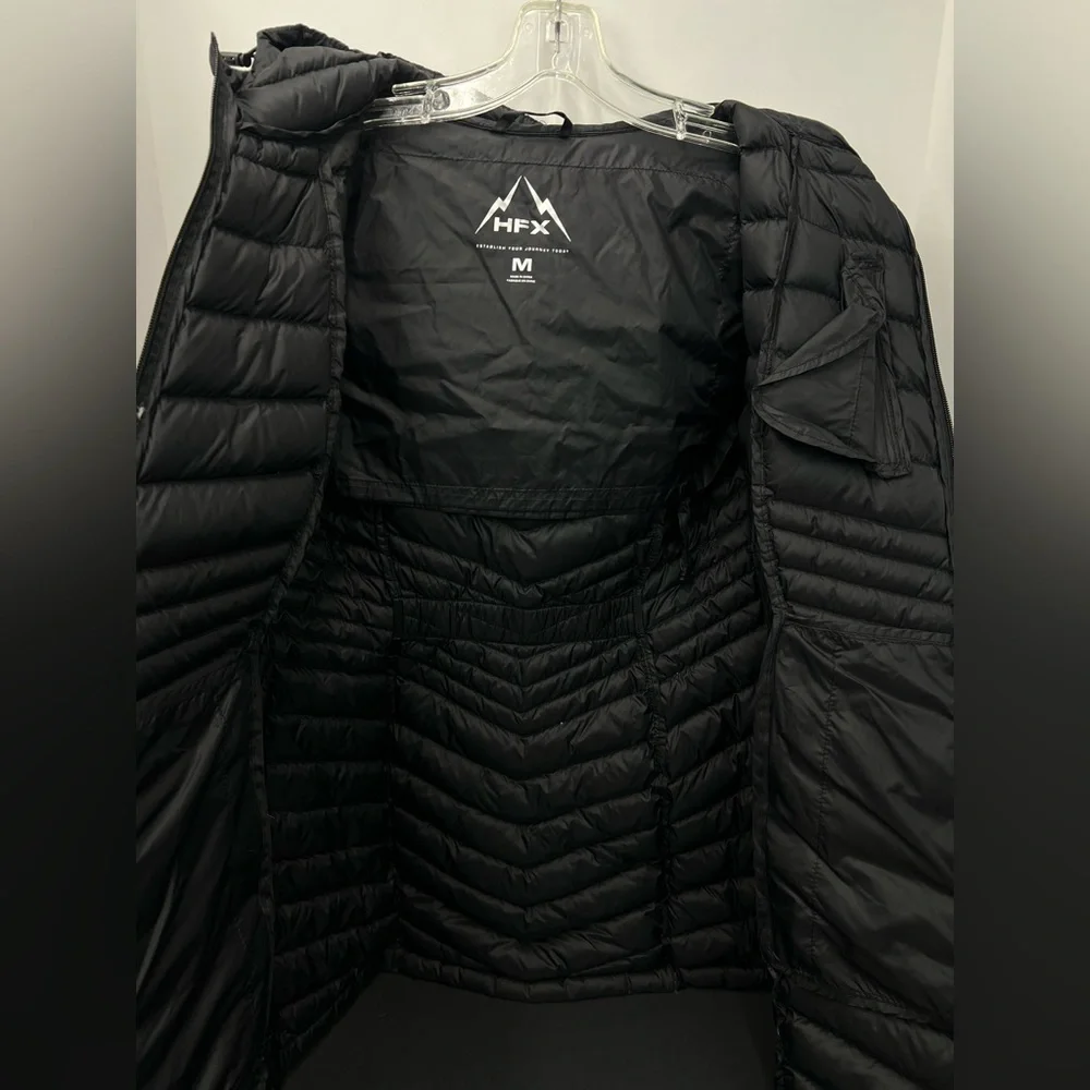 HFX Medium size, Women's Black Hooded Puffer Jacket - Picture 8 of 12